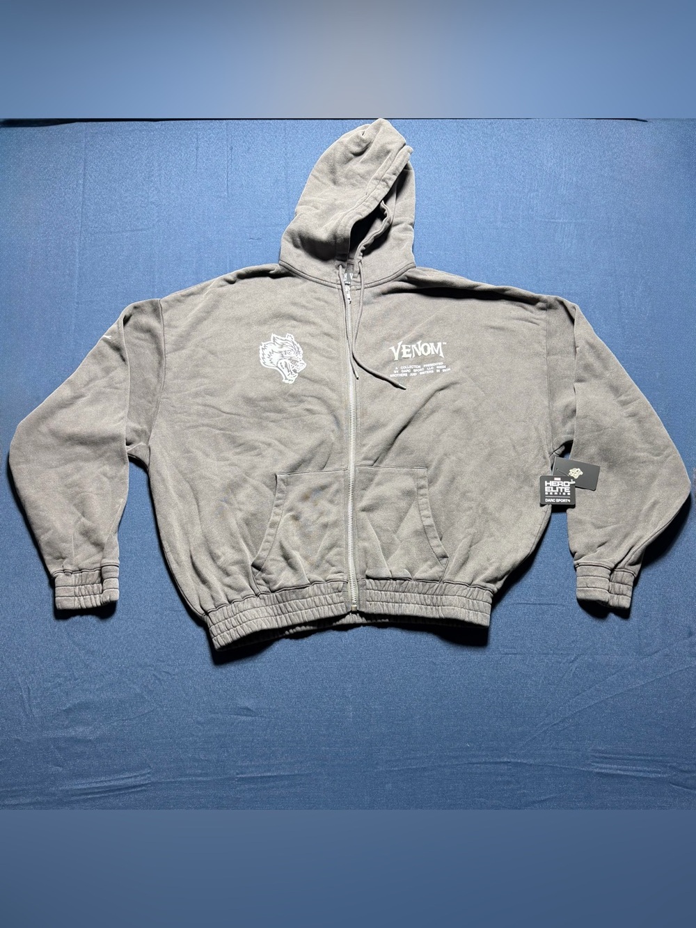 Darc Sport x Marvel Venom Hoodie 100% Cotton Large NWT